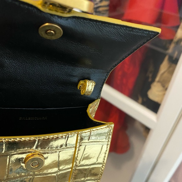NEW Balenciaga Hourglass Croc Mini Bag XXS $1000 - Picture 7 of 9
